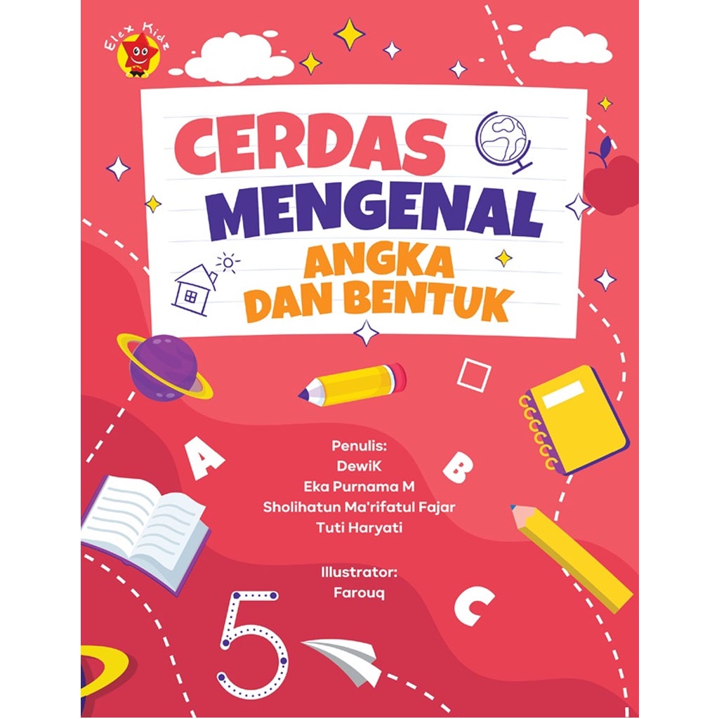 Gramedia Bali - Cerdas Mengenal Angka dan Bentuk