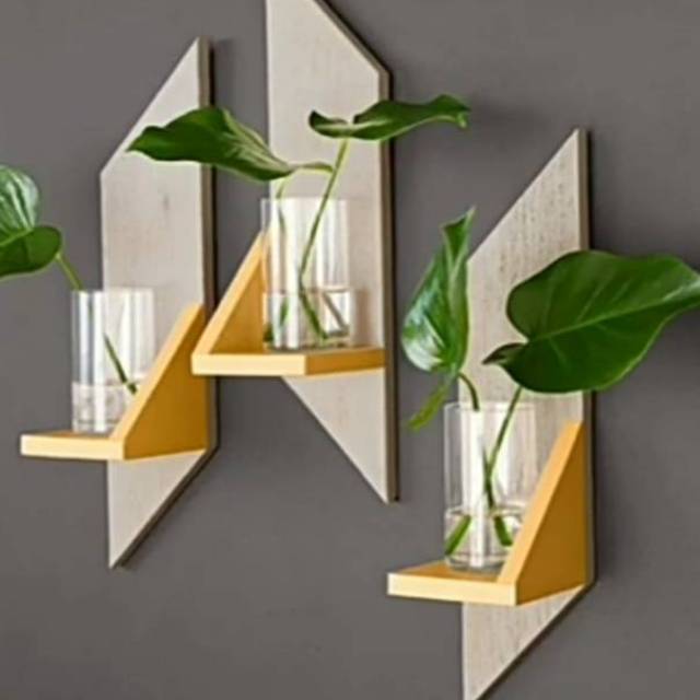 hiasan dinding vas bunga