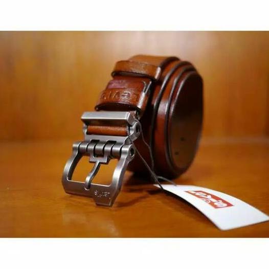 Ikat Pinggang Sabuk Kulit Asli Levis Coklat Branded Termurah