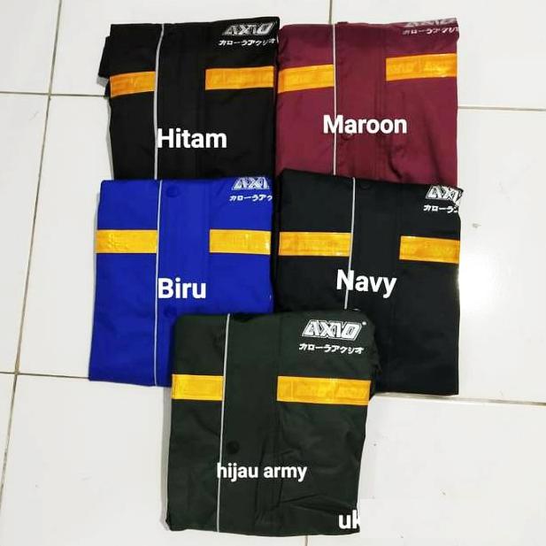 ❂Terkini➥ Jas Hujan Axio Europe 100% ORIGINAL khusus PINK TOSCA UNGU BIRU OREN ORANGE HIJAU IJO STAB