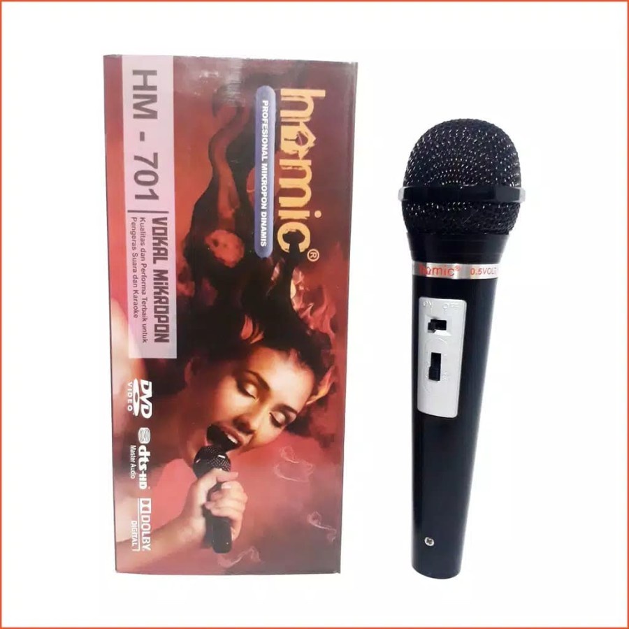 COD MIC MICROPHONE PROFESSIONAL HOMIC HM-701 / MIC KARAOKE HOMIC HM-701 / MIC MURAH HOMIC HM-701