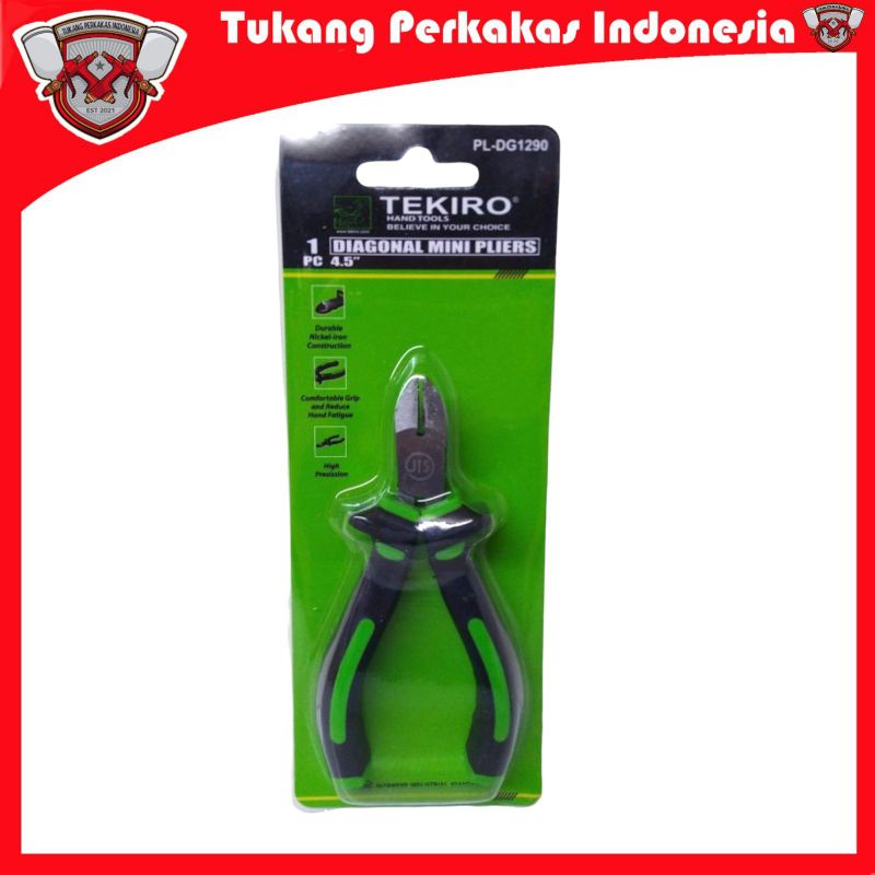 TEKIRO TANG SET 3PCS  MINI KOMBINASI, POTONG, LANCIP 4,5 INCH