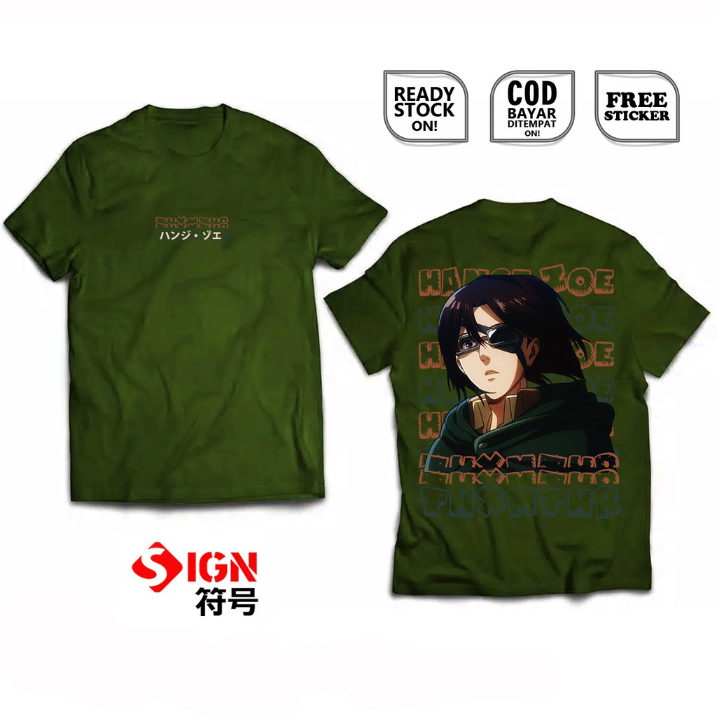 KAOS HANGE ZOE SHINGEKI NO KYOJIN SNK ATTACK ON TITAN PASUKAN RAKSASA LEGION ASSASIN BAJU JEPANG SC