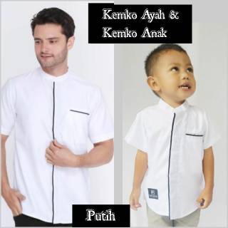  Baju  Couple  Ayah dan Anak Kemeja Koko Dewasa dan Anak 