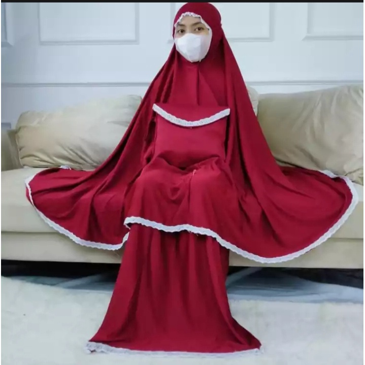 MUKENA ANAK TANGGUNG TERBARU SHEILA RENDA FREE TAS  PRALATAN SHOLAT MUKENA POLOS PITACOD MUKENA ANAK TANGGUNG TERBARU SHEILA RENDA FREE TAS