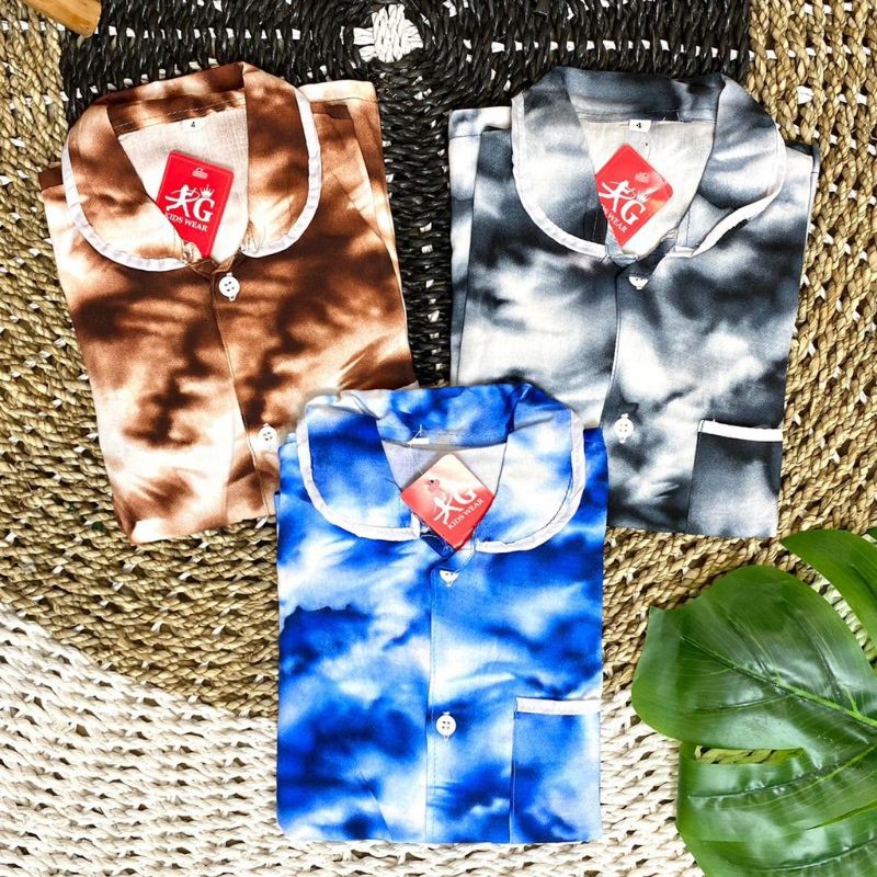 Piyama anak tiedye piyama anak kekinian murah meriah