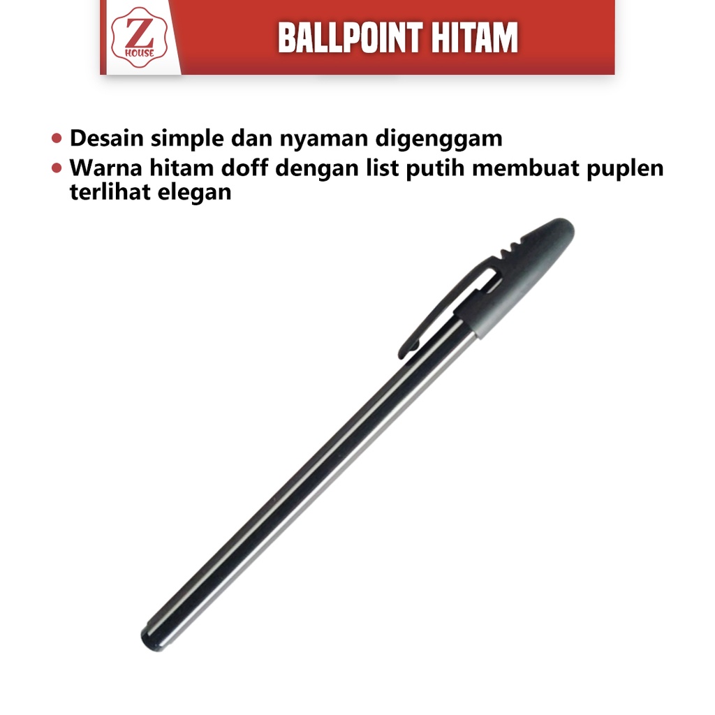 PULPEN WENAO 0.55MM PENA MURAH PENA PULPEN IMPORT HITAM /BIRU BALL PEN