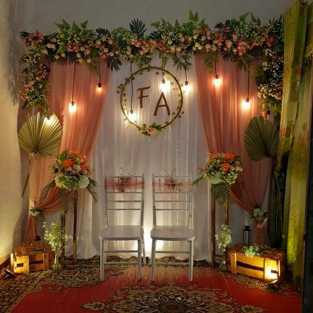  Dekorasi  lamaran backdrop engagement photobooth akad ultah  