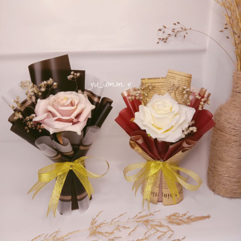 Small Bouquet Dried Flower Local Aesthetic/Handbuket/Buket bunga kering/Rumput Kering/Dekorasi Rusti