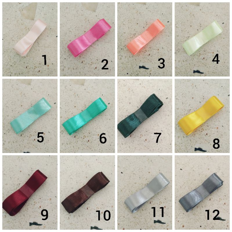 

PITA SATIN 3/4 ATAU 2 CM METERAN