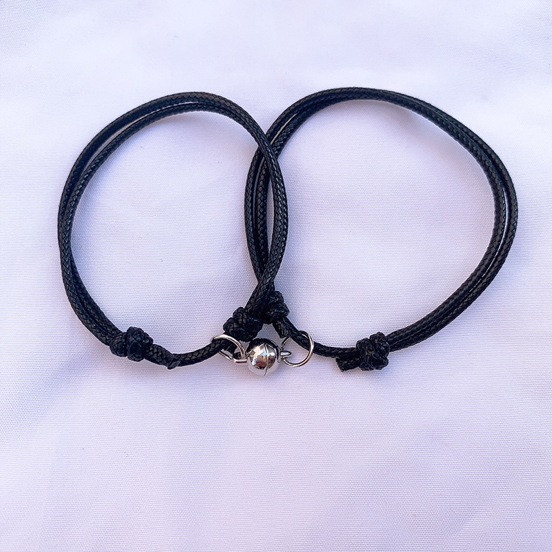 2 Pcs/set,Polos Magnetik Pasangan,Gelang Retro Magnet,Gelang Persahabatan