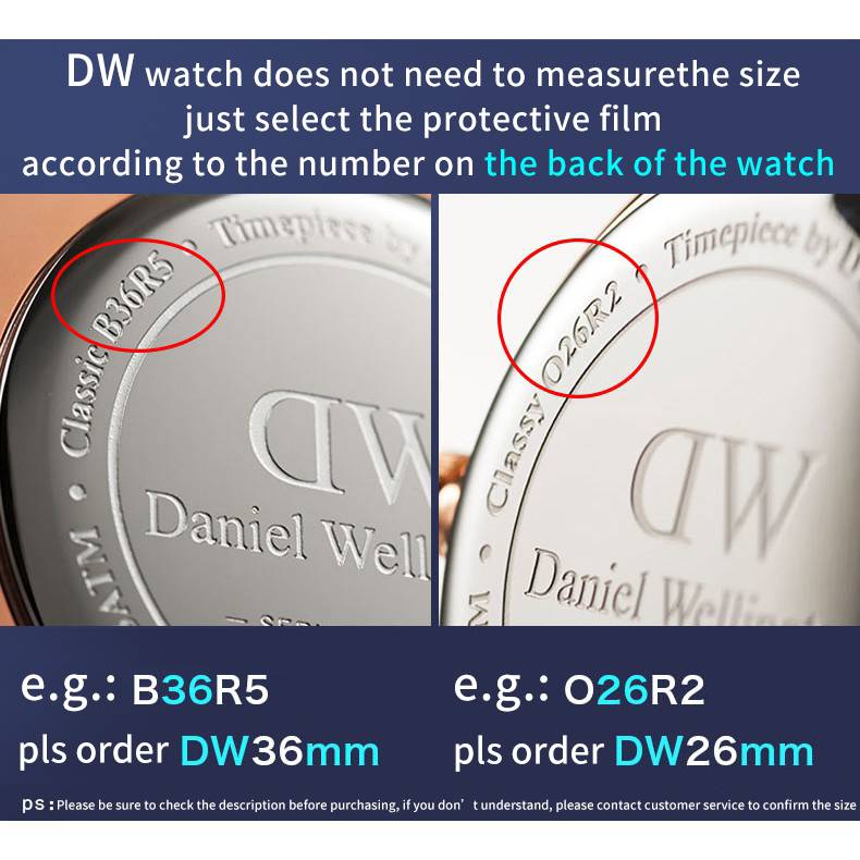 Tempered Glass Protective Film Guard For Daniel Wellington DW Watch Screen Protector Cover Diameter 26mm 28mm 30mm 32mm 34mm 36mm 38mm 40mm