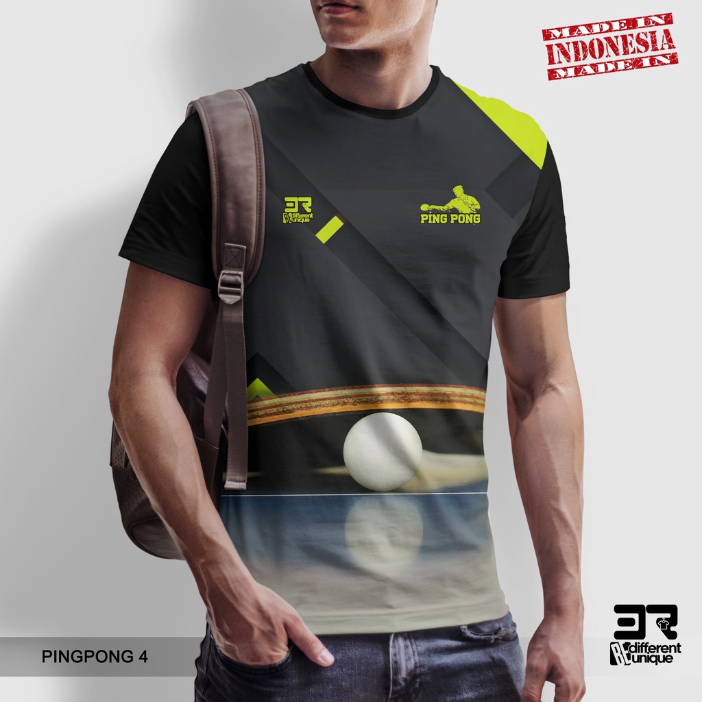 [ COD ] KAOS PRINTING GAMBAR TENIS MEJA PINGPONG 4 - BAJU DISTRO ORIGINAL MOTIF OLAHRAGA OLAH RAGA S