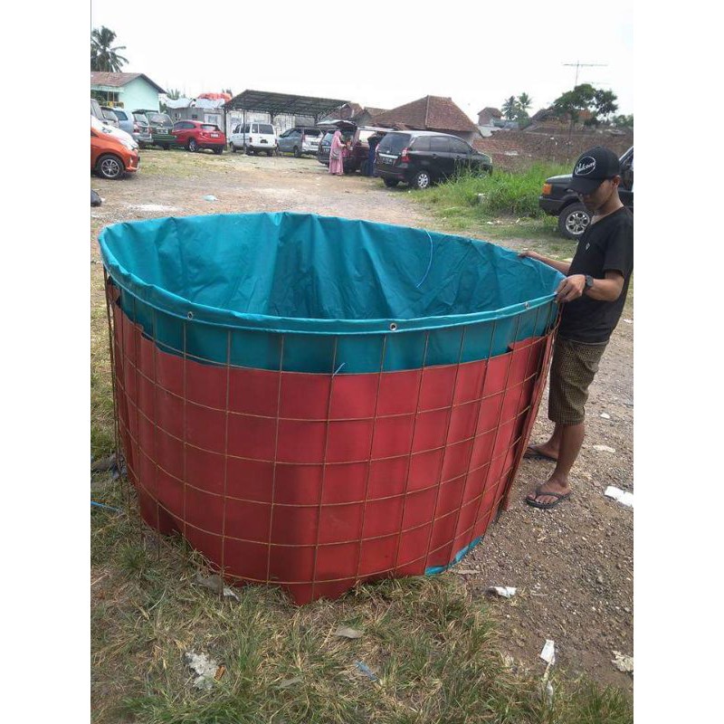 kolam bulat D1,5 T1,2 bahan orchid