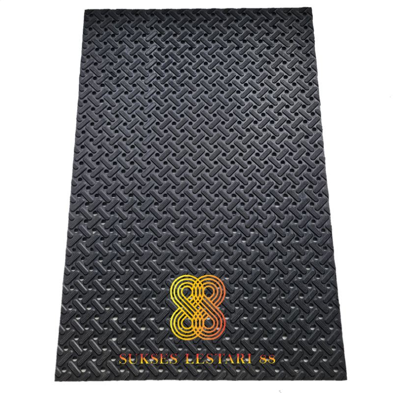 Keset Karpet Karet Anti Slip - Cross Mat