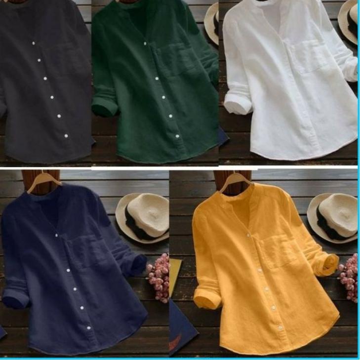 [KODE PRODUK 99MHW9444] Kemeja vega/bahan rami 3size,L,XL,XXL
