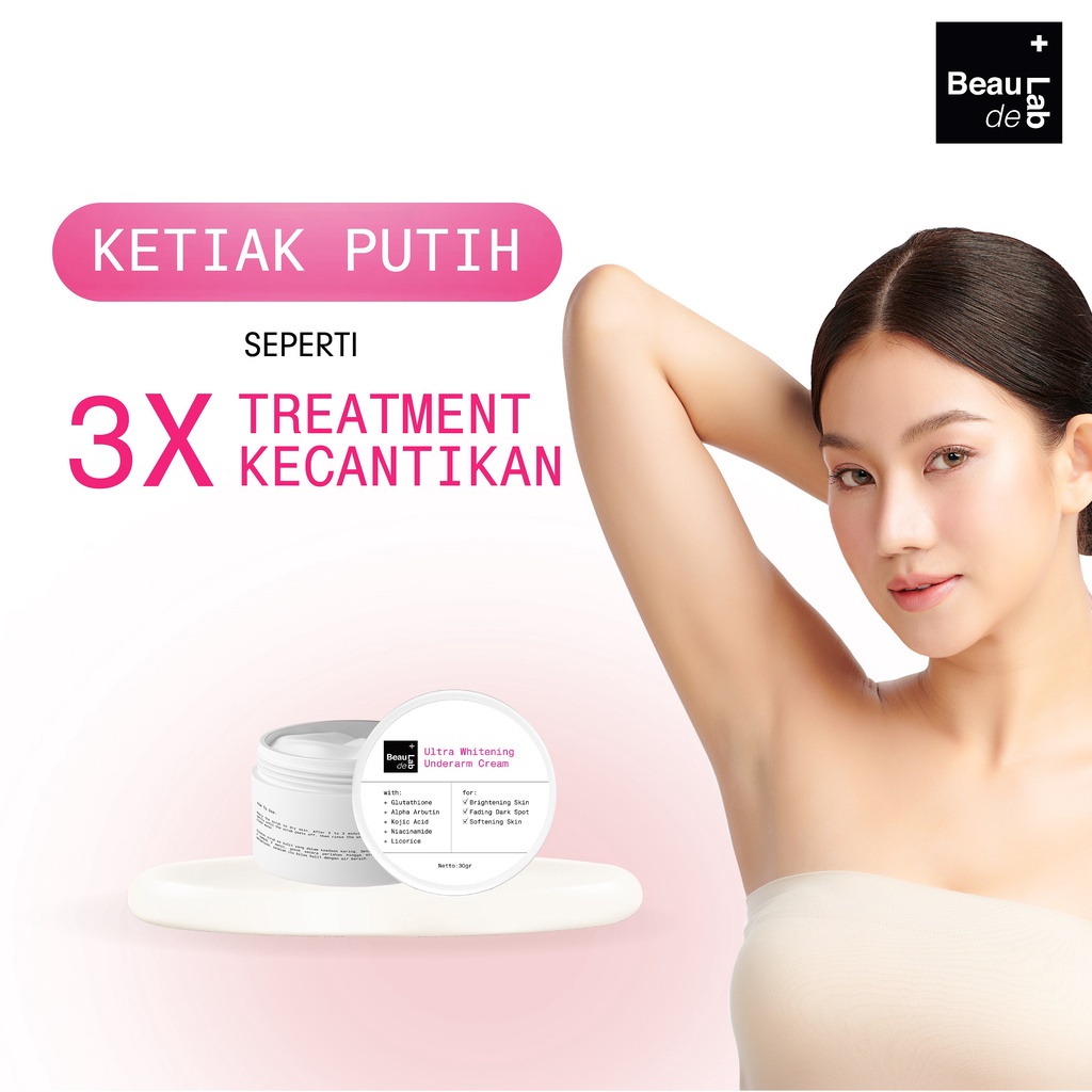 Beaudelab Axillary Cream Lightening Cream - PIWPIW Armpit Pemutih Ketiak, Penghilang Bekas Luka BPOM