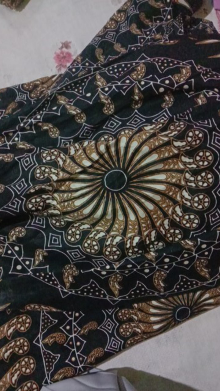 (bisa Cod) Realpict Ms Gamis Batik Sriwedari Maxi Bumil/busui Katun Sogan Allsize Ld 104-110