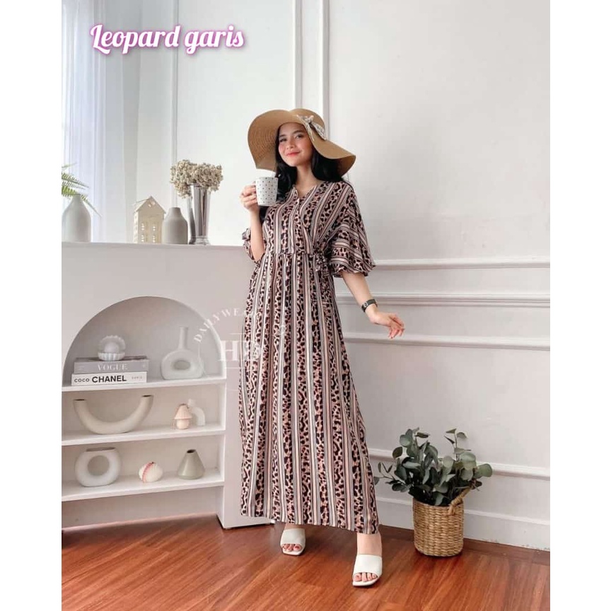 COD Kareen Dress Kimono  / Kimono Bahan Rayon Tali Samping Kanan Kiri Busui /Homedress Viral / Cozahijab