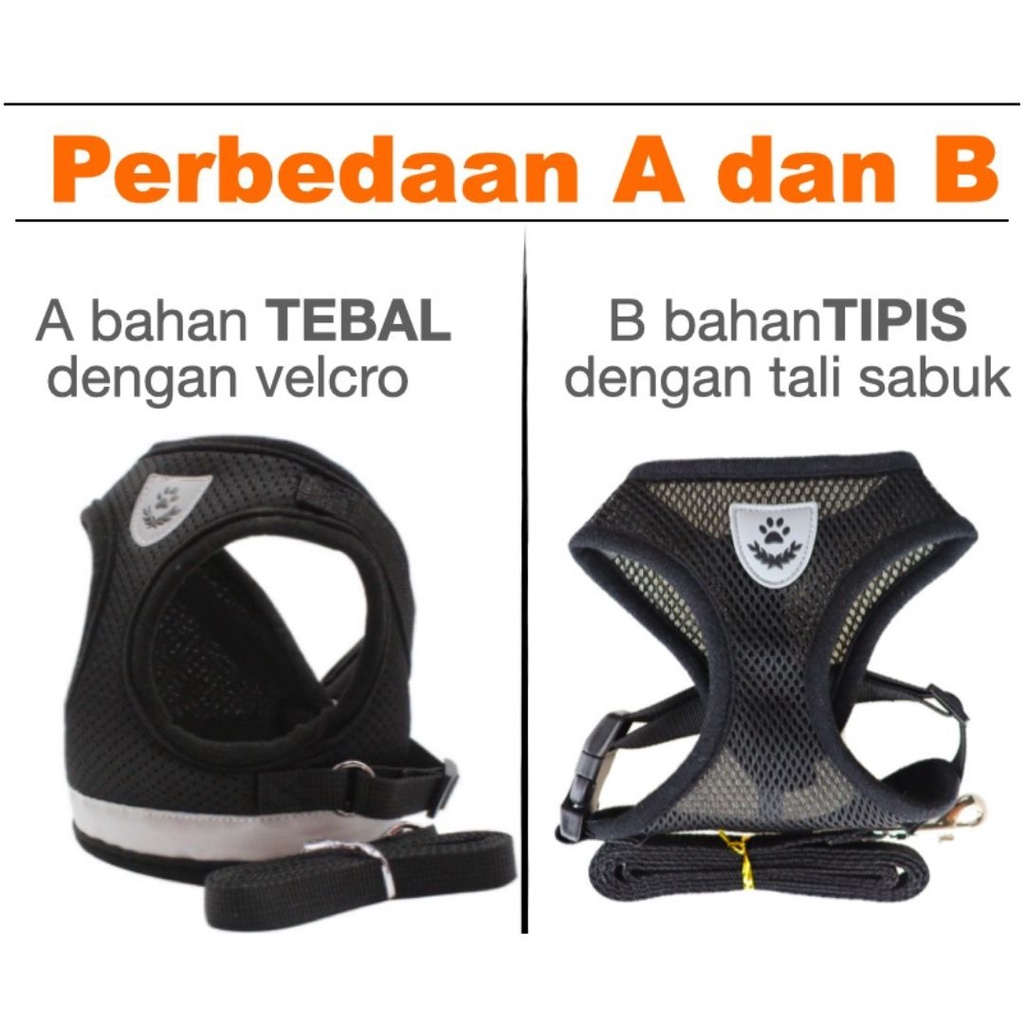 TALI KUCING HARNESS ANJING KUCING TALI TUNTUN KUCING TALI KUCING HARNESS KUCING ROMPI BAJU KUCING CAT FEFARM