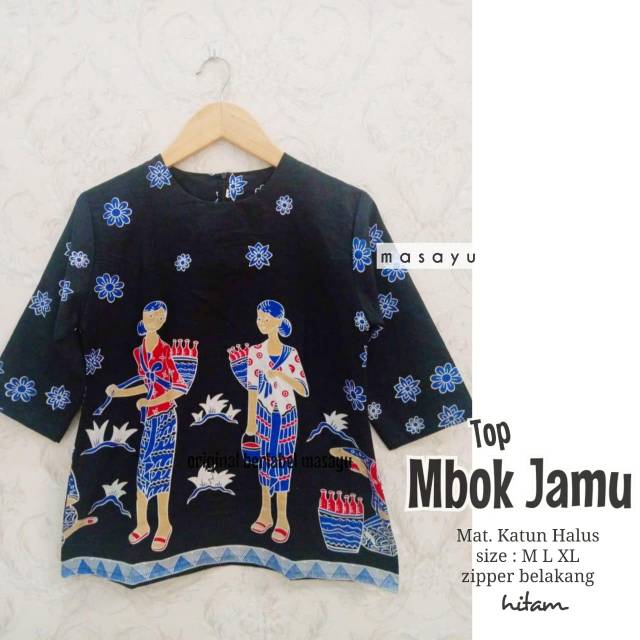 TOP MBOK JAMU / ATASAN BATIK WANITA