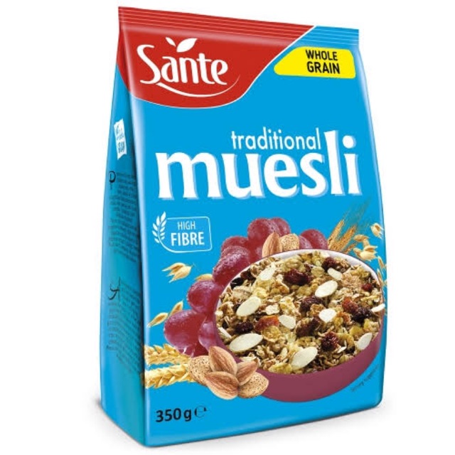 

Sante traditional muesli 350gram / makanan healthy / makanan kesehatan