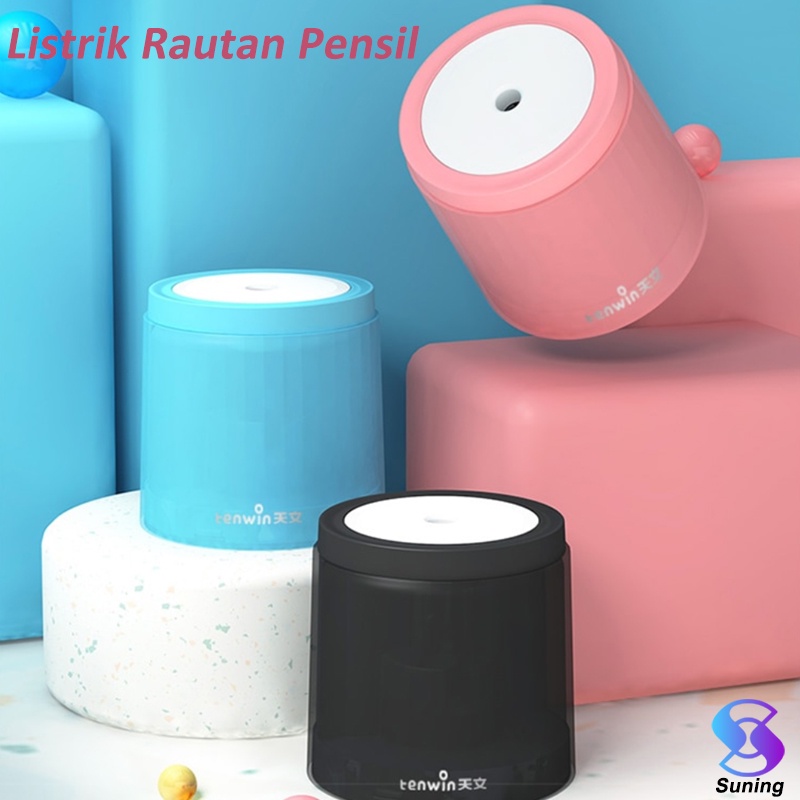 

TENWIN Permen Listrik Rautan Pensil Baterai Mini untuk 6-8 Mm Pensil Warna Melingkar Menulis Pensil Sekolah Kantor Rumah Alat Tulis 8043