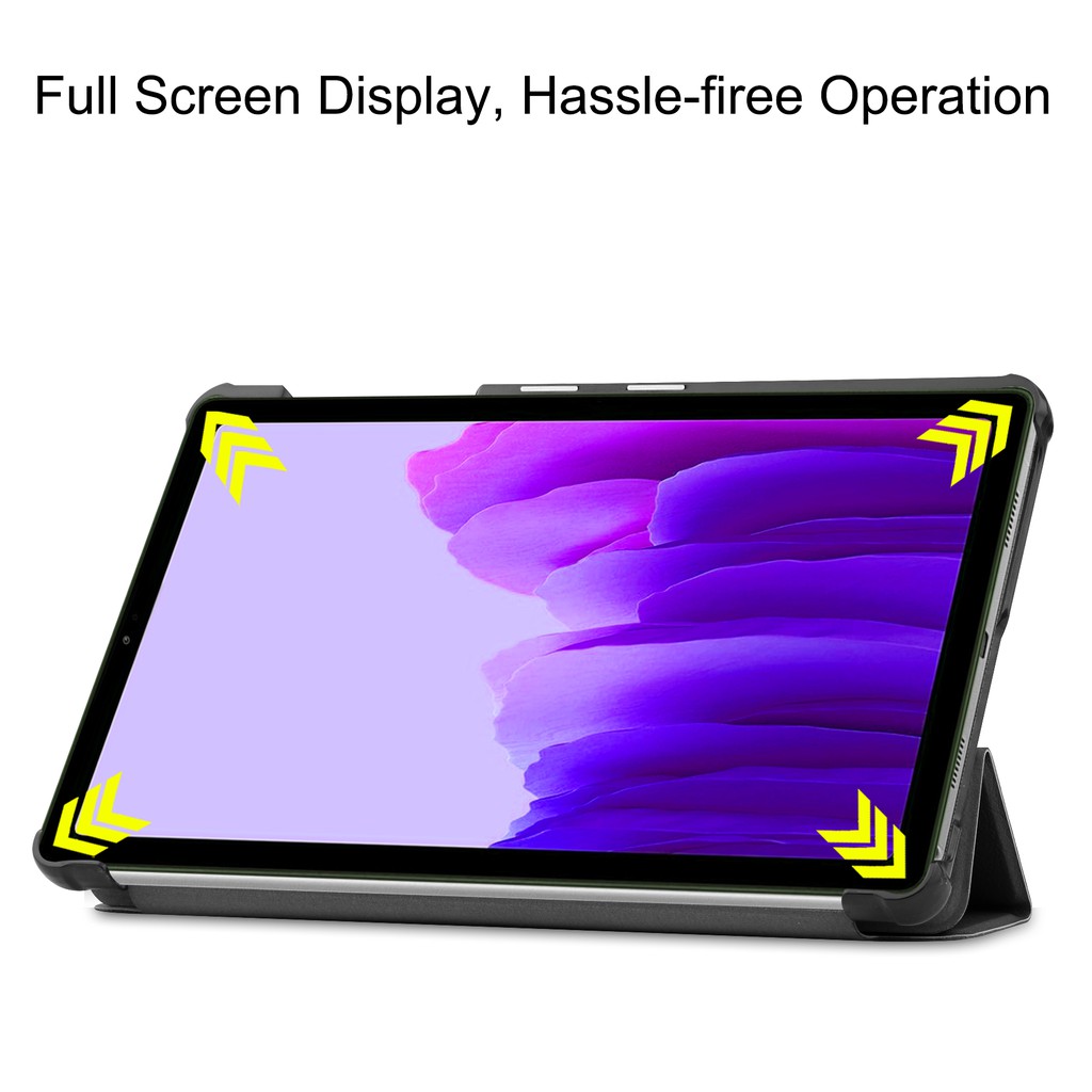 Case Pelindung Tablet Model Lipat Tiga Bahan Kulit Warna Solid Untuk Samsung Galaxy Tab A7 Lite 8.7 inch SM-T225 T220 8.7 inch 2021