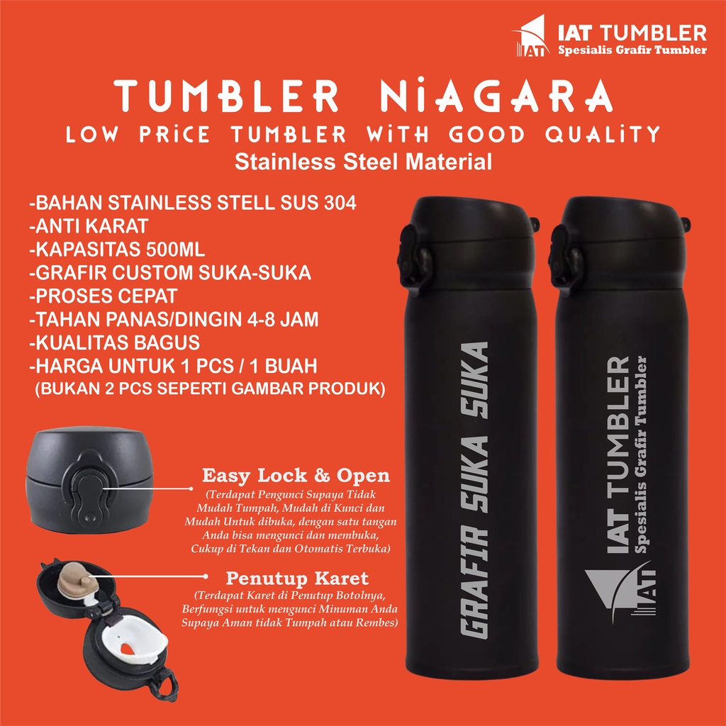 Tumbler Niagara, Thumbler Niagara, Tambler Niagara, Tumbler Custom Grafir, Thumbler Custom Grafir, T