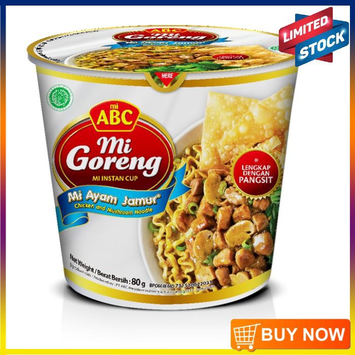 

ABC Cup Mi Goreng Special Ayam Jamur 80gr