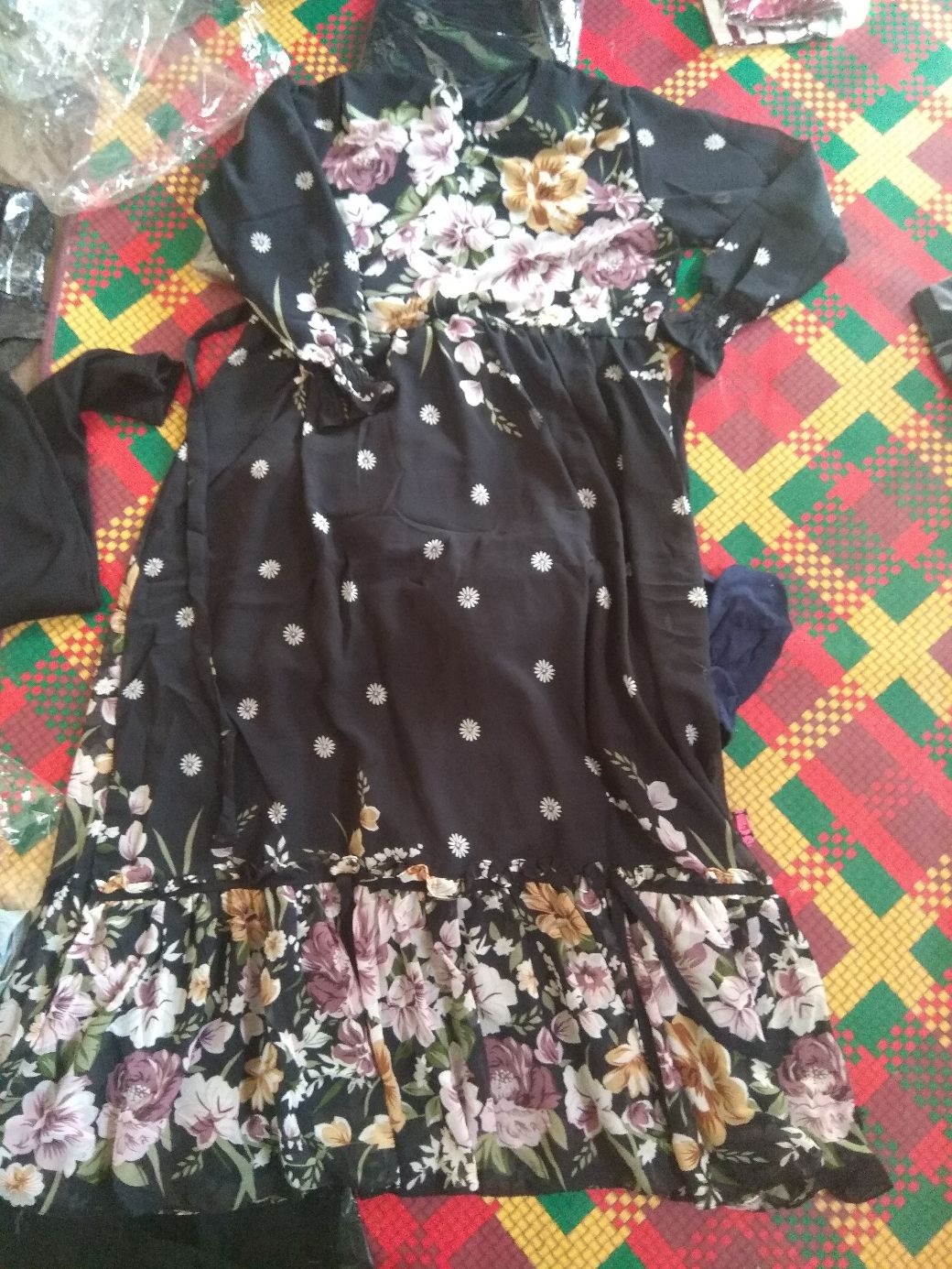 Sch_gamis Ceruty Babydoll Motif Batik/gamis Terbaru/gamis Premium