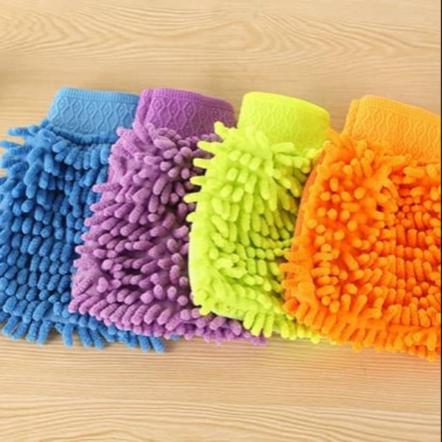 Sarung tangan microfiber mitt mikrofiber pembersih mencegah virus