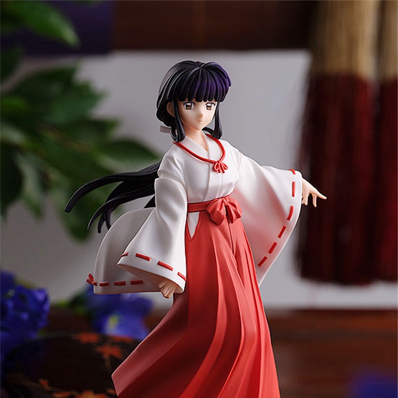 Action Figure Model Anime Inuyasha Higurashi Kagome Kikyou Sesshoumaru Bahan PVC Untuk Koleksi