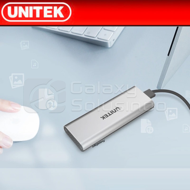 UNITEK S1201A PCIe NVMe M.2 SSD Enclosure - Type C to M.2 SSD