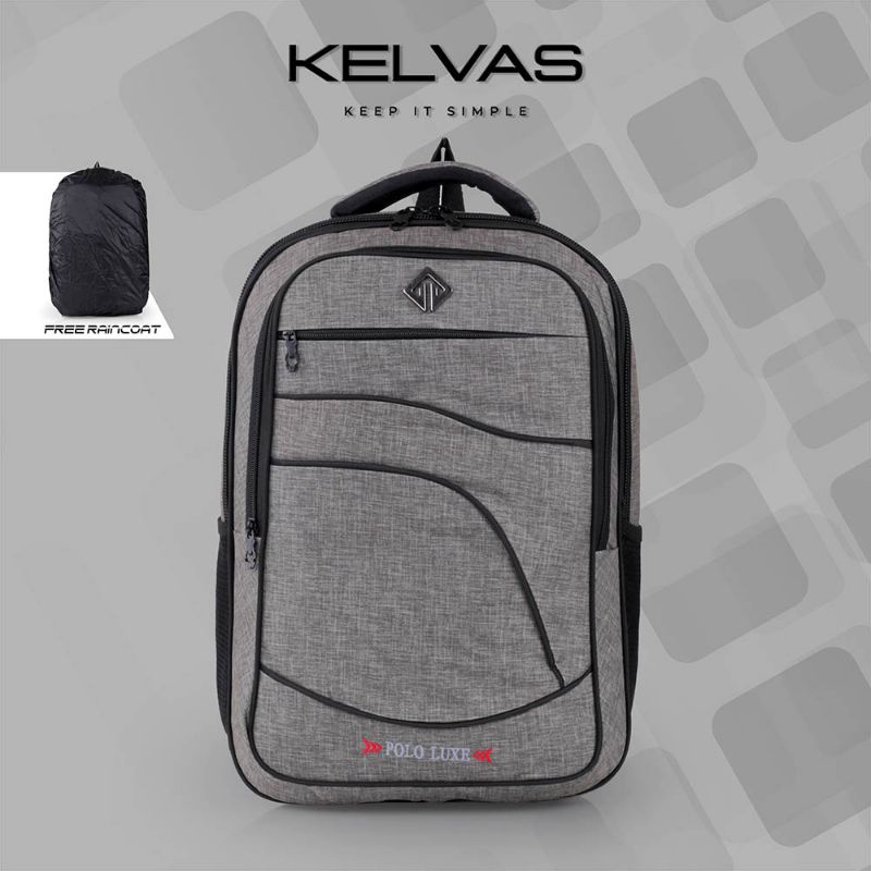 Tas Backpack Punggung Pria Wanita 30 Liter | Tas Ransel Formal Laptop Kerja Polo Luxe High Quality