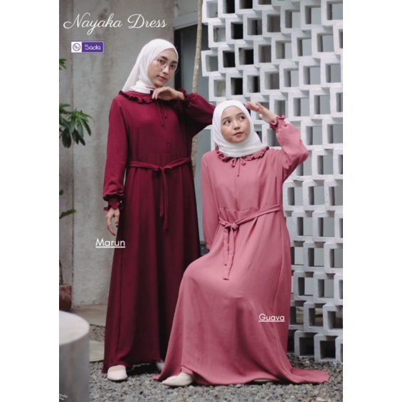 GAMIS NAYAKA ORI SADA HIJAB GAMIS CRINKLE AIRFLOW IMPORT