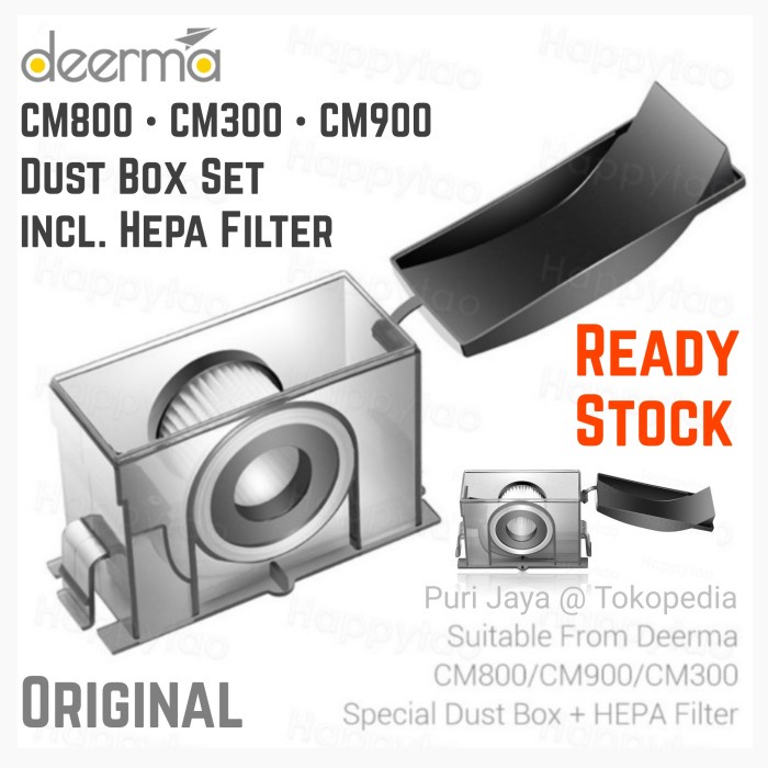 DEERMA CM800 CM300S CM900 DUST BOX KOTAK DEBU + FILTER HEPA