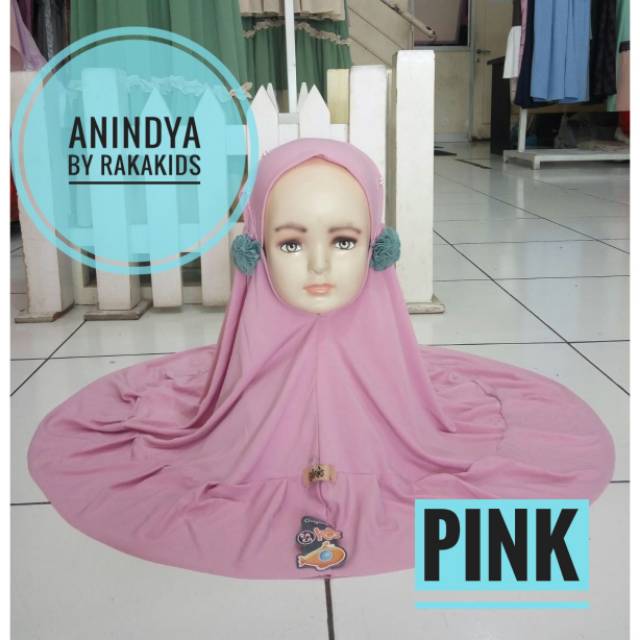 Jilbab anindya by Rakakids Pink 4