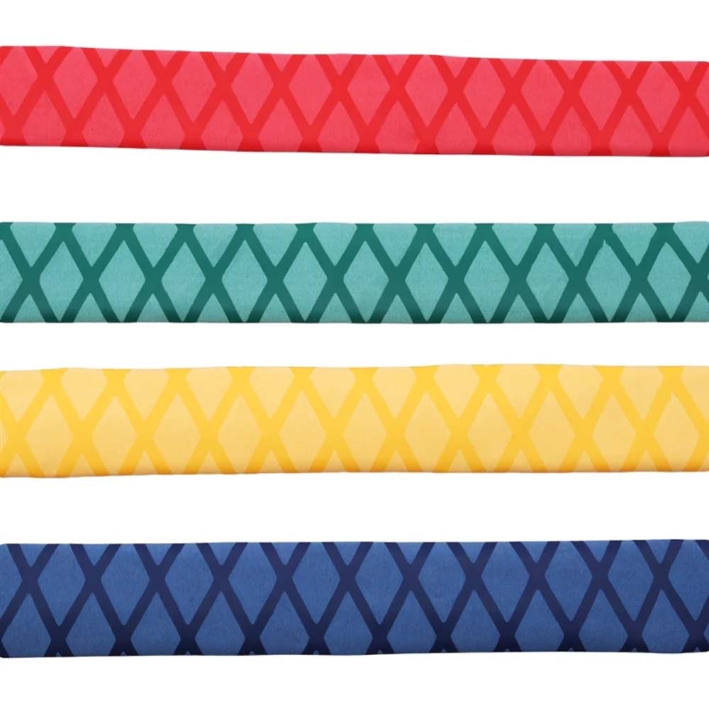 REBUY 15/18/20/22/25/28/30/35mm Fishing Rod Grip Belt DIY Badminton Racket Sleeve Tube Heat Shrink Wrap Tubing 5 Colors Polyolefin Non-slip Racket Handle Grip 1M Sleeve Insulated Protect Handle Insulation/Multicolor