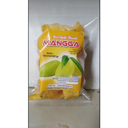 

keripik Mangga Kemasan 100 Gr/Keripik Buah Mangga
