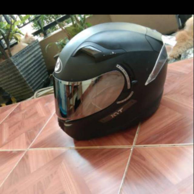 Flat visor kaca datar iridium silver pnp kyt Rc7 R10 K2RIDER V2R MDS VIKTORY