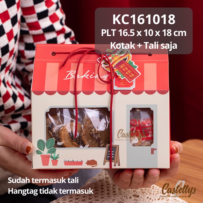 

KC161018 Kotak Dus Gable Box Kue Kering Nastar Cookies Hampers
