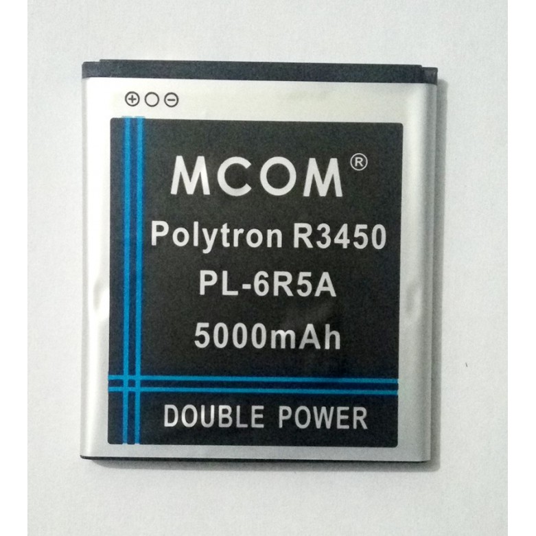 Battery Batre Baterai Double Power Mcom Polytron PL6R5A PL-6R5A R3450