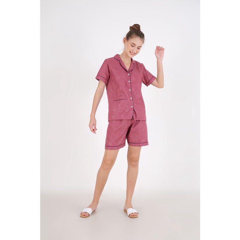 Sorabel - Piyama Set Wanita Avika Aviani Plain Long Pants Sleepwear M / One Size / Jumbo-2