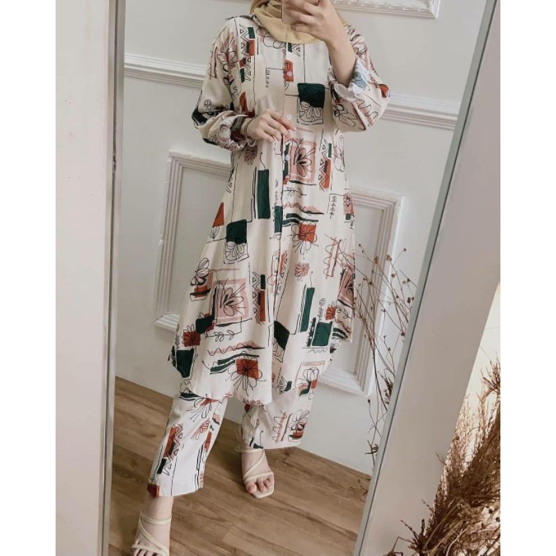 Grosir dan Ecer Baju Setelan Wanita Moris Set