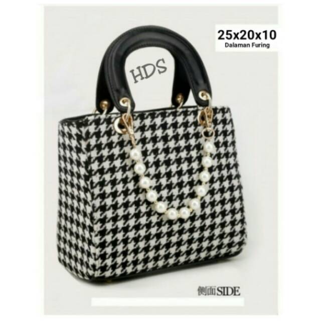 Hand Bag Houndstooth
