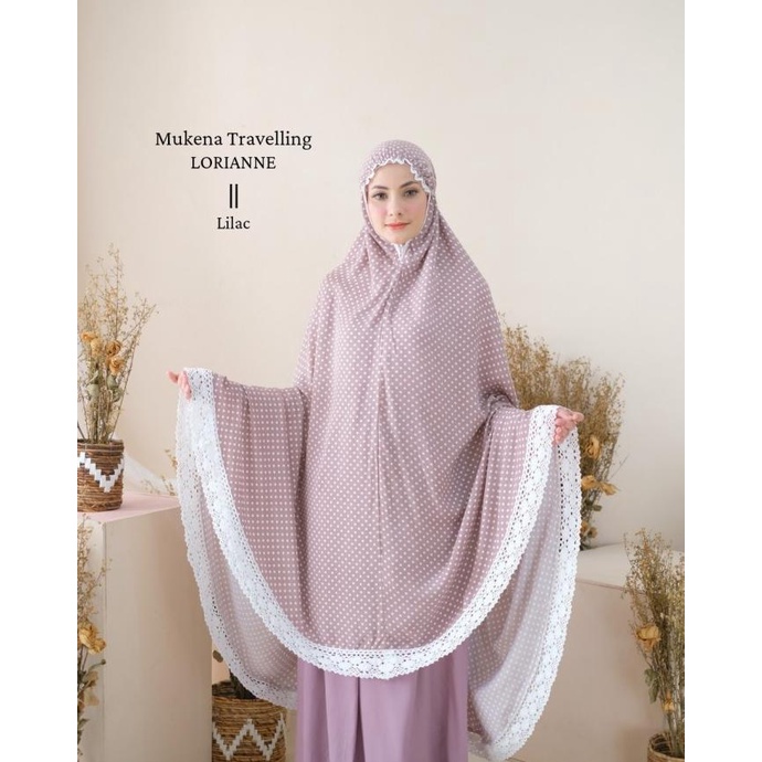 Mukena Dewasa Travelling Lorianne (Lilac)