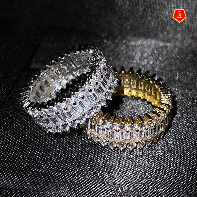 [Ready Stock]Inlaid Diamond Ring Creative Fashion