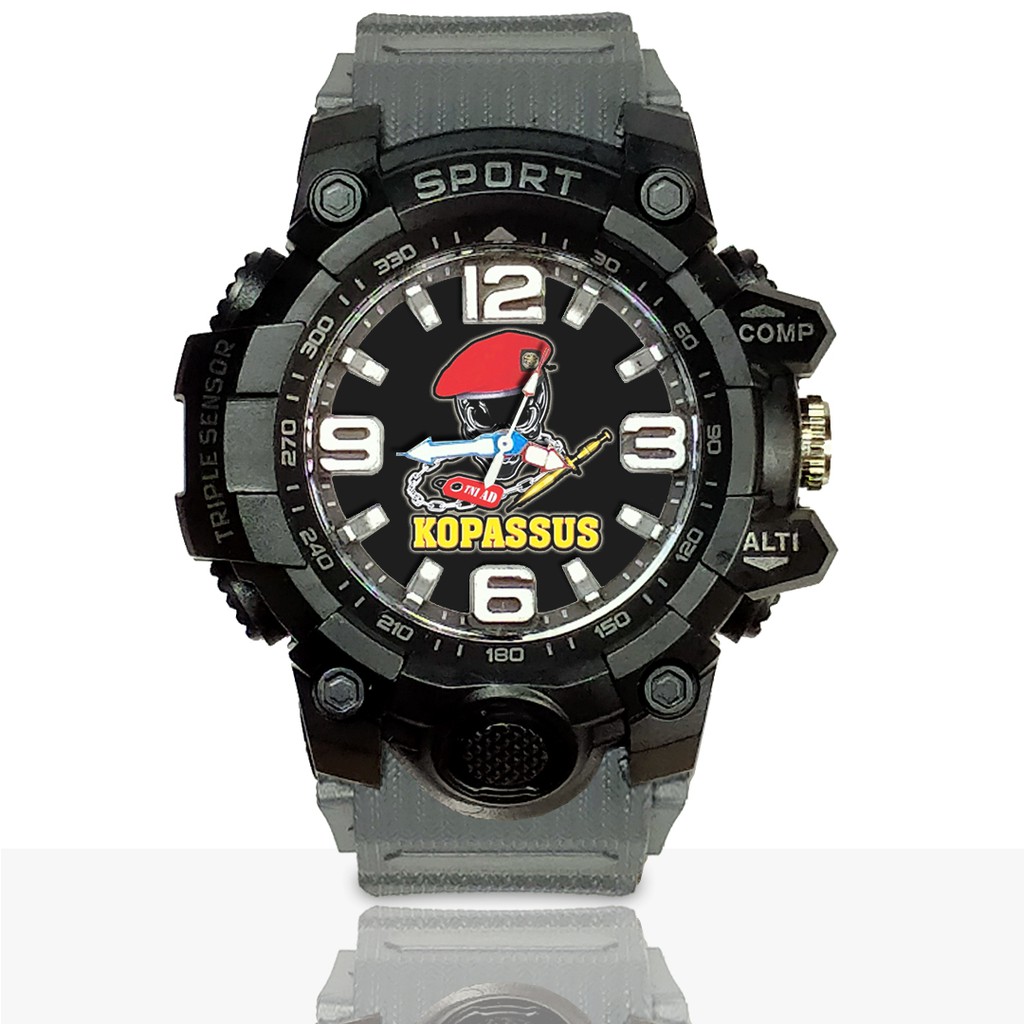 Jam Tangan Custom KOPASSUS Ruber- Water Resistant