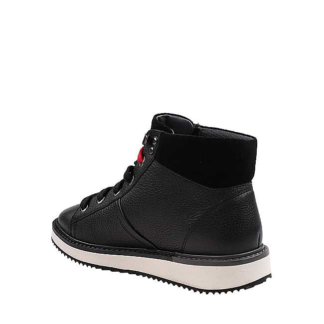 SEPATU BOOT KULIT HUSH PUPPIES WANITA ORIGINAL CASUAL ASLI HITAM HW07